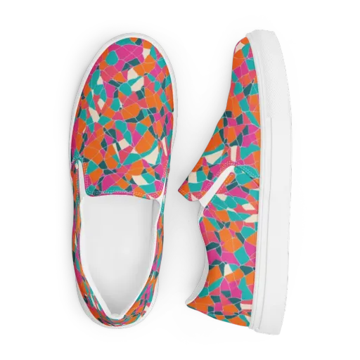 Prism Shatter on a Men's Slip-On Canvas Shoes