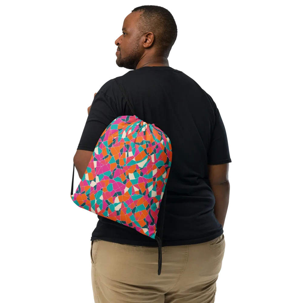 Prism Shatter on Drawstring Bag — Front