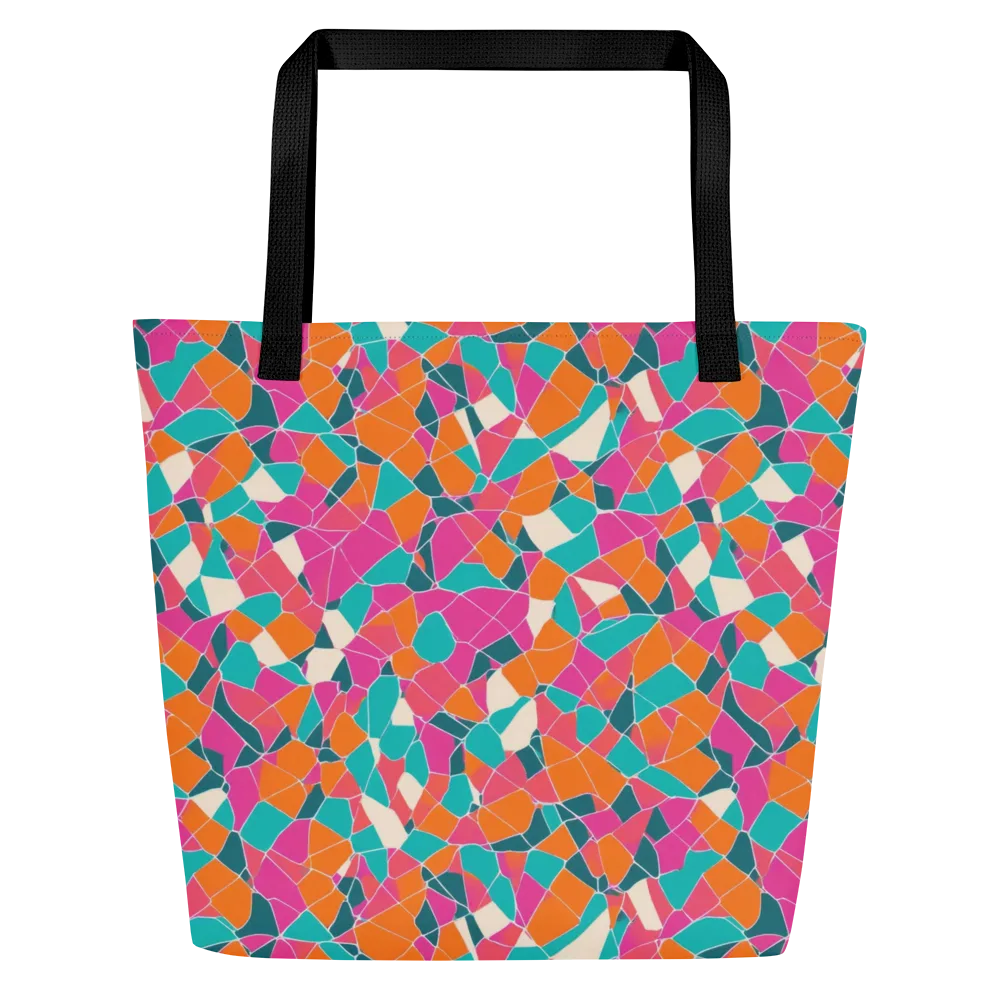 Prism Shatter on Large Tote Bag W/ Pocket — Front
