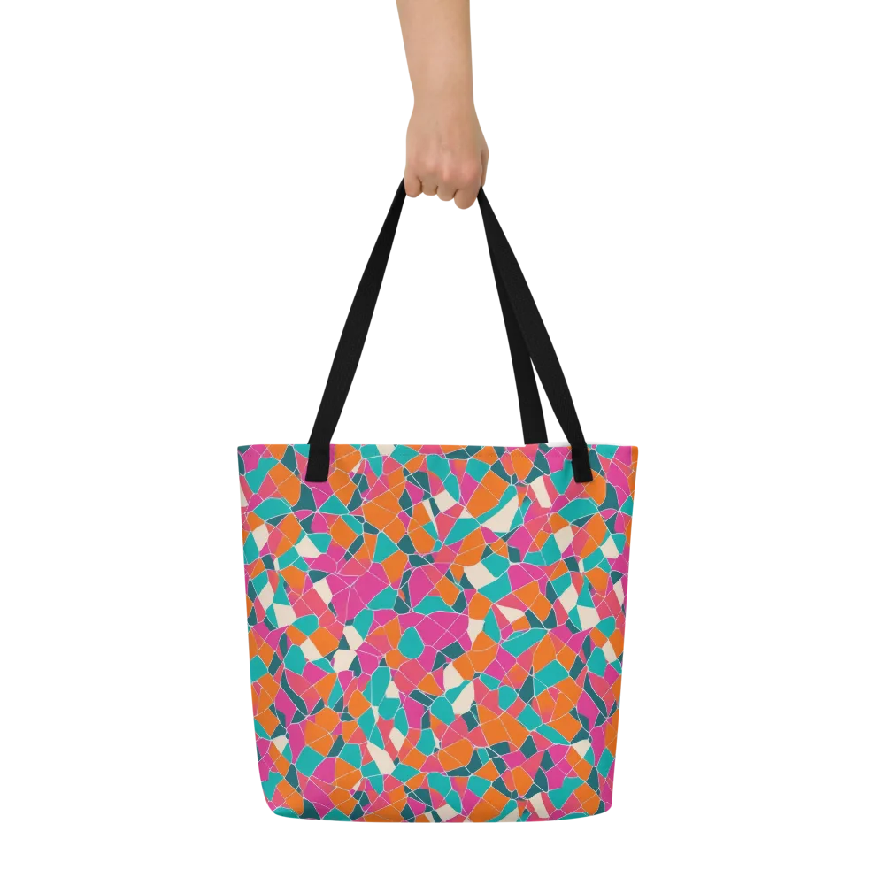 Prism Shatter on Large Tote Bag W/ Pocket — Front