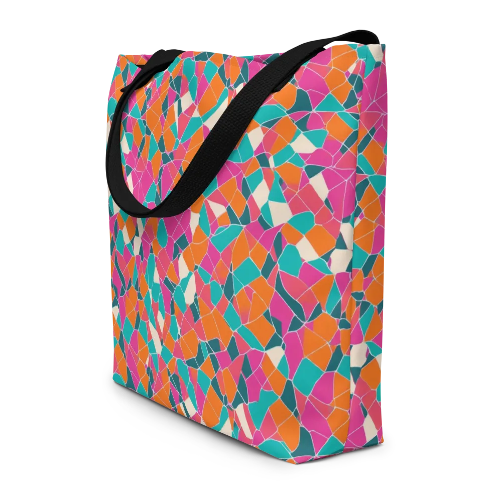Prism Shatter on Large Tote Bag W/ Pocket — Front