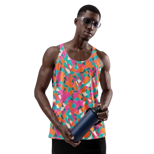 Prism Shatter on a Men's Tank Top