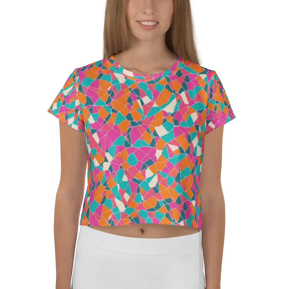 Prism Shatter on Crop Tee — Front