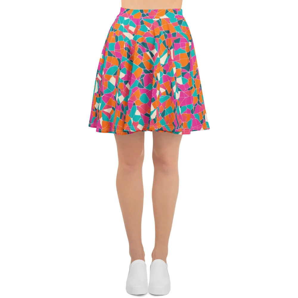 Prism Shatter on Skater Skirt — Front