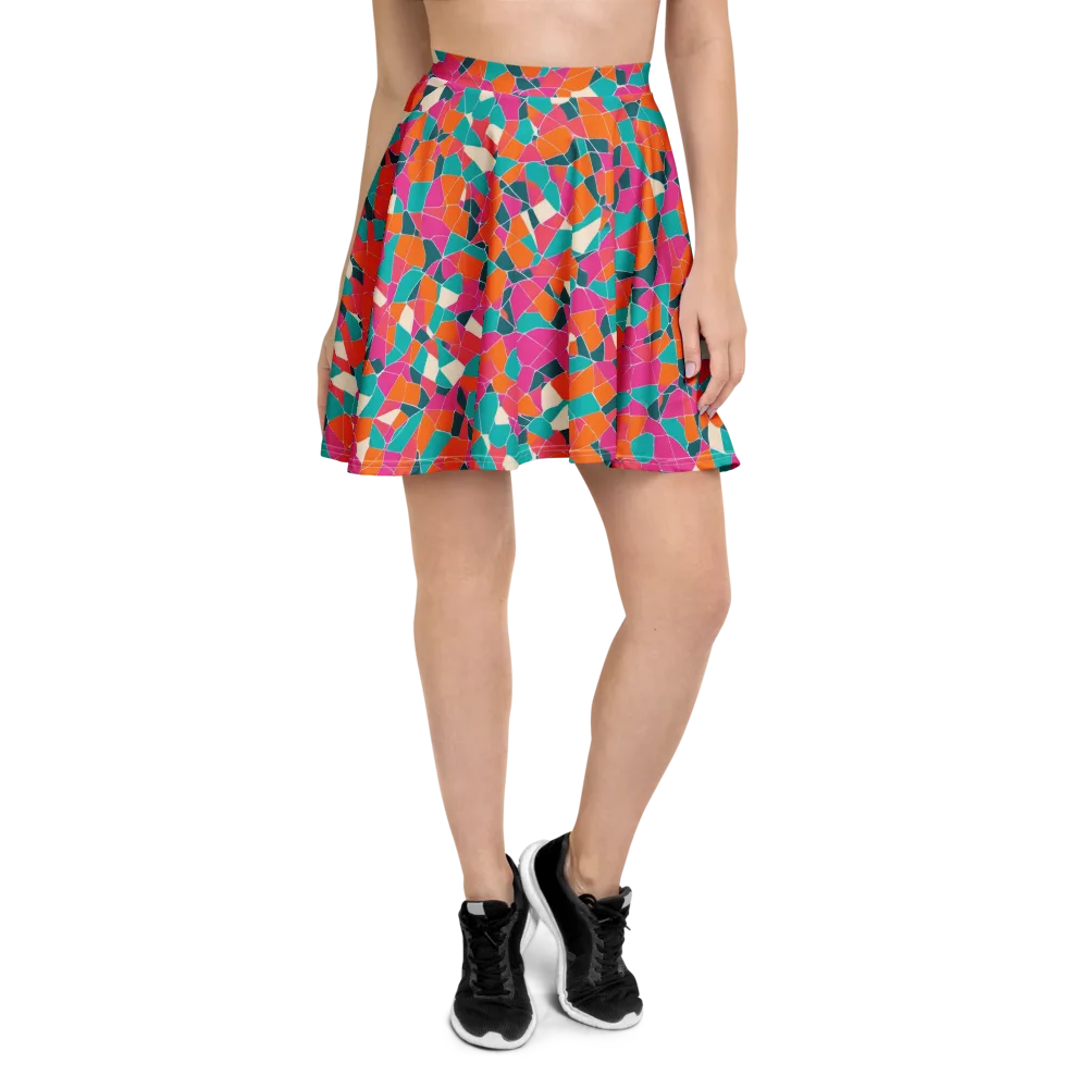 Prism Shatter on Skater Skirt — Front