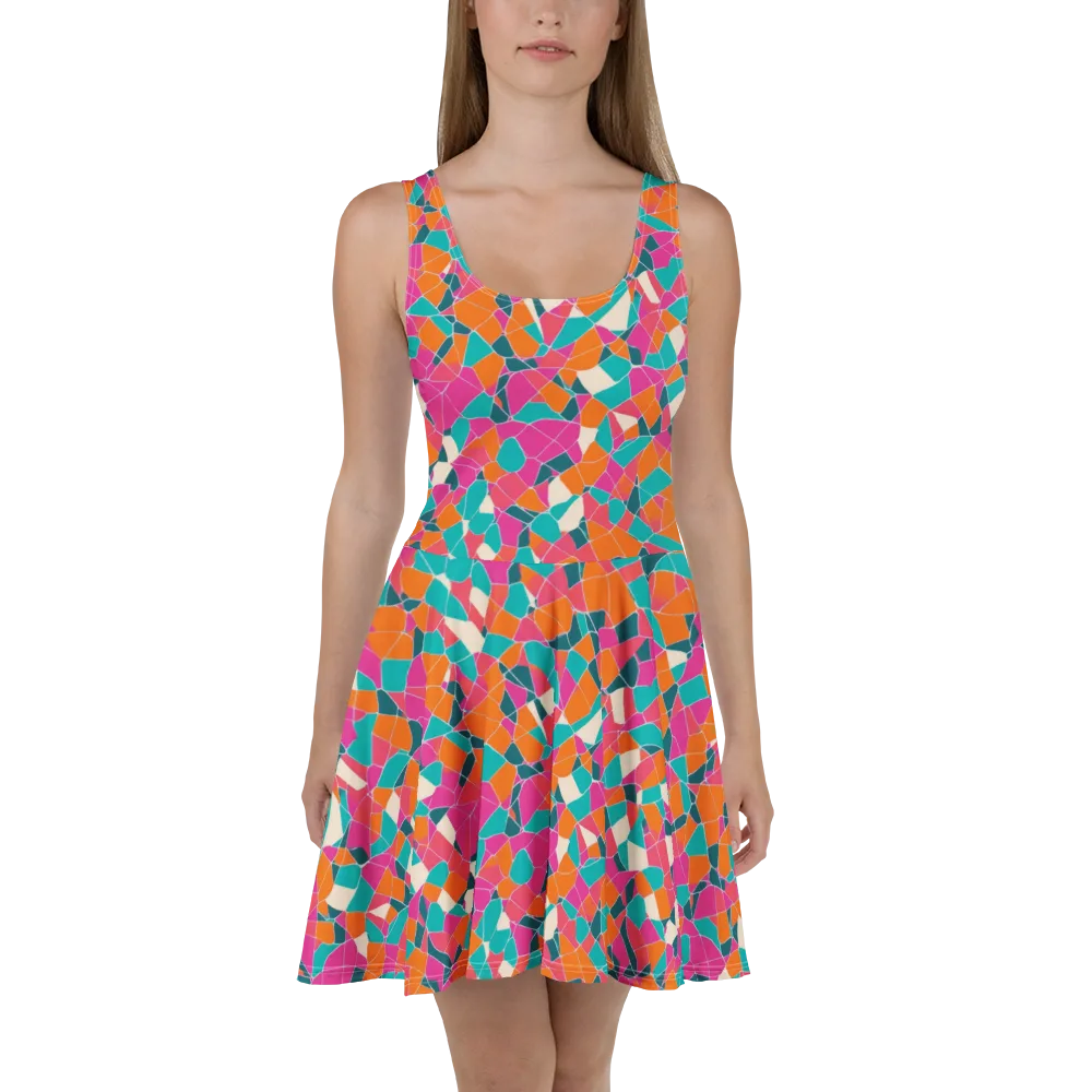 Prism Shatter on Skater Dress — Front