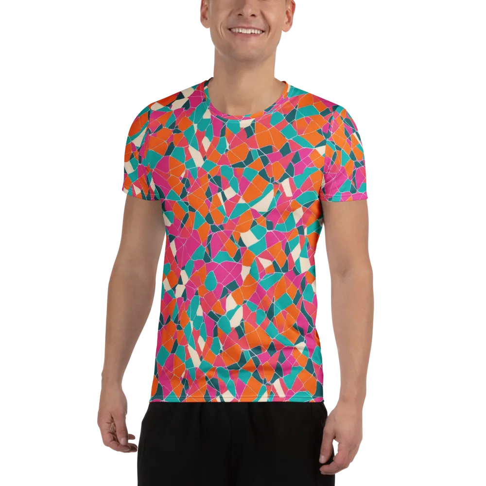 Prism Shatter on Men's Athletic T-Shirt — Front