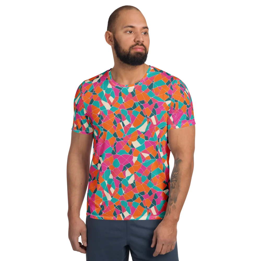 Prism Shatter on Men's Athletic T-Shirt — Front