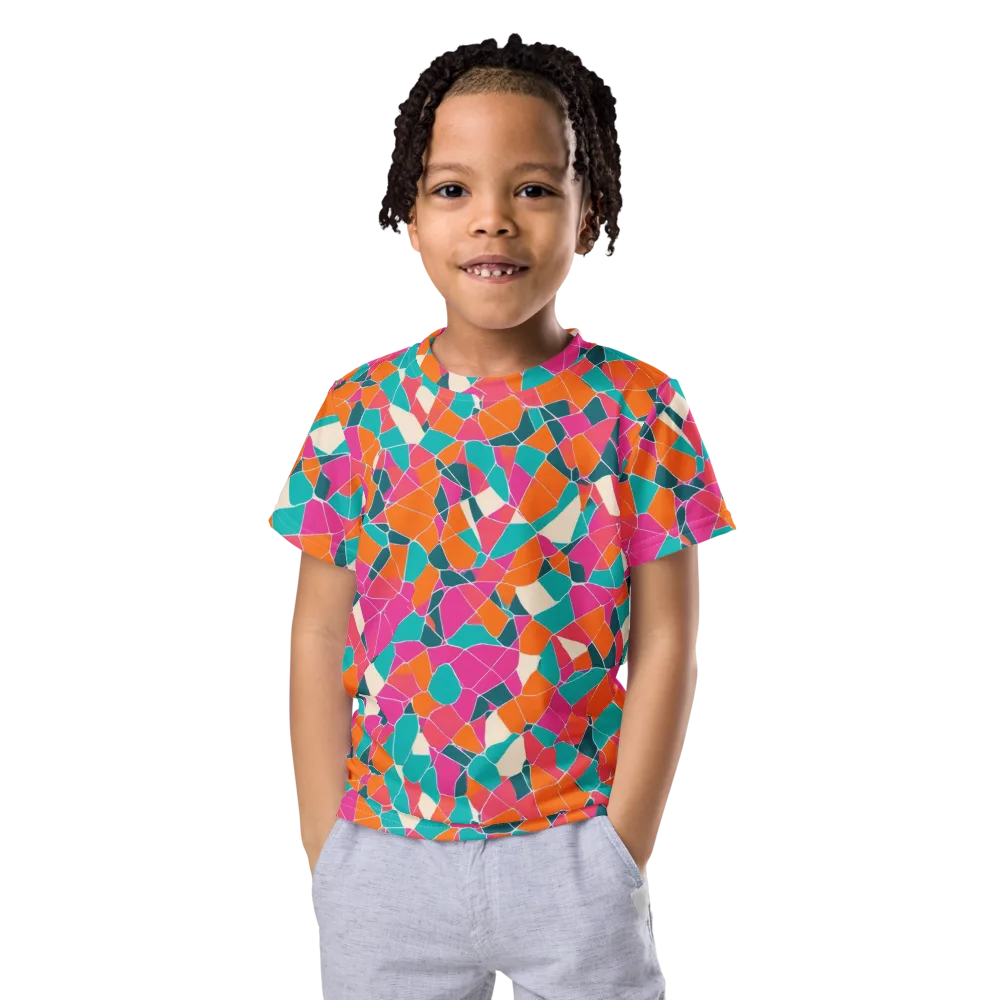 Prism Shatter on Kids Crew Neck T-Shirt — Front