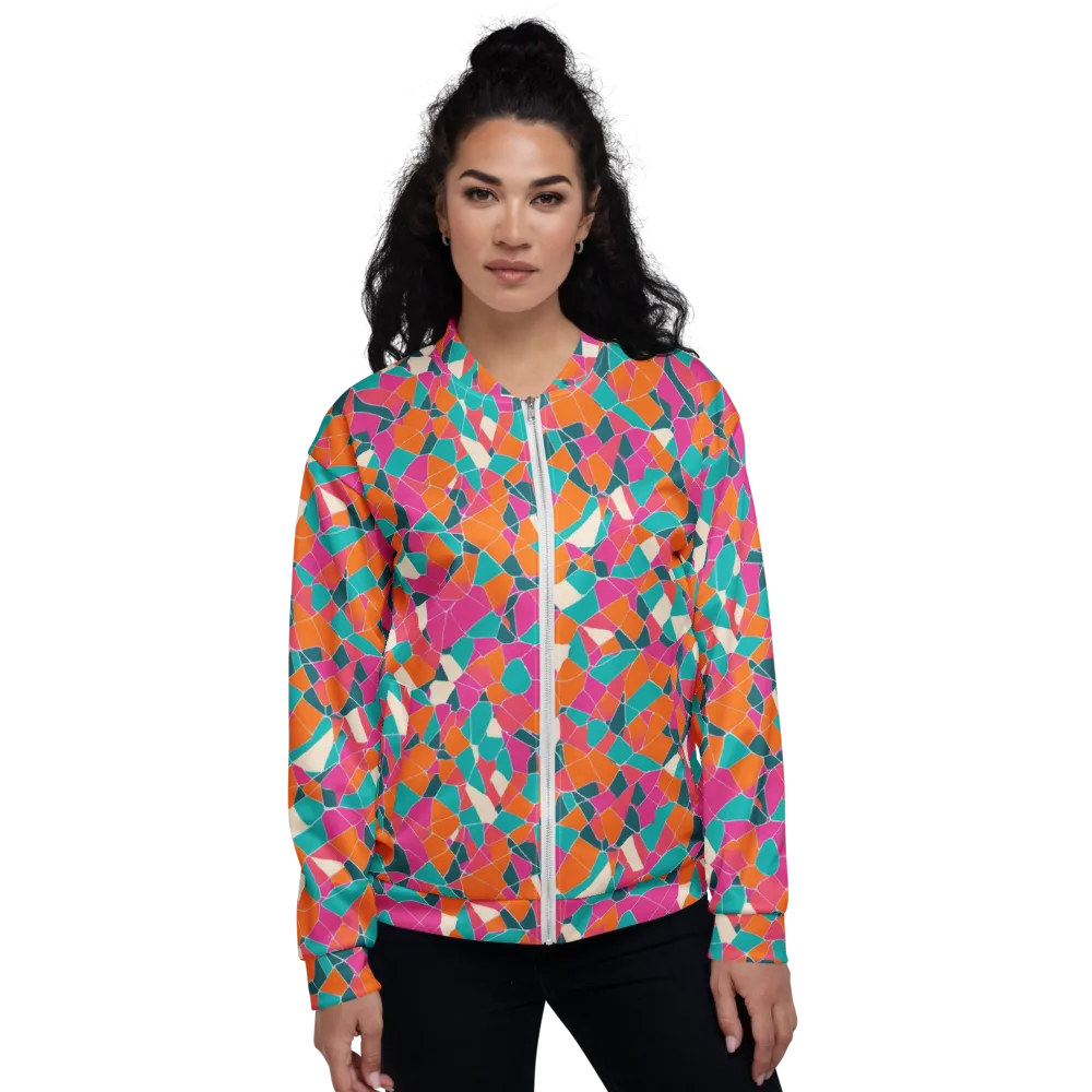 Prism Shatter on Bomber Jacket — Front