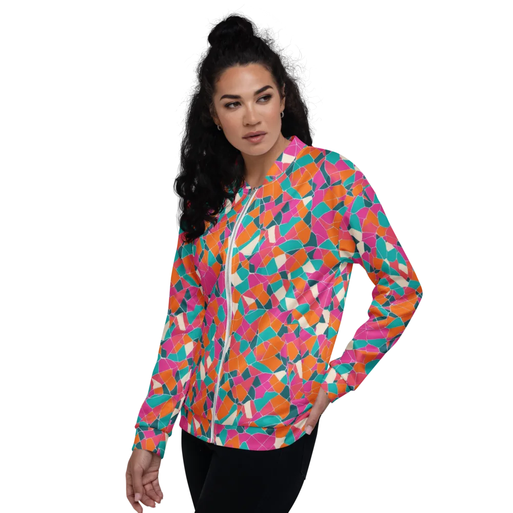 Prism Shatter on Bomber Jacket — Left