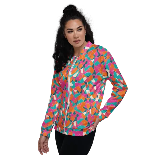 Prism Shatter on a Bomber Jacket