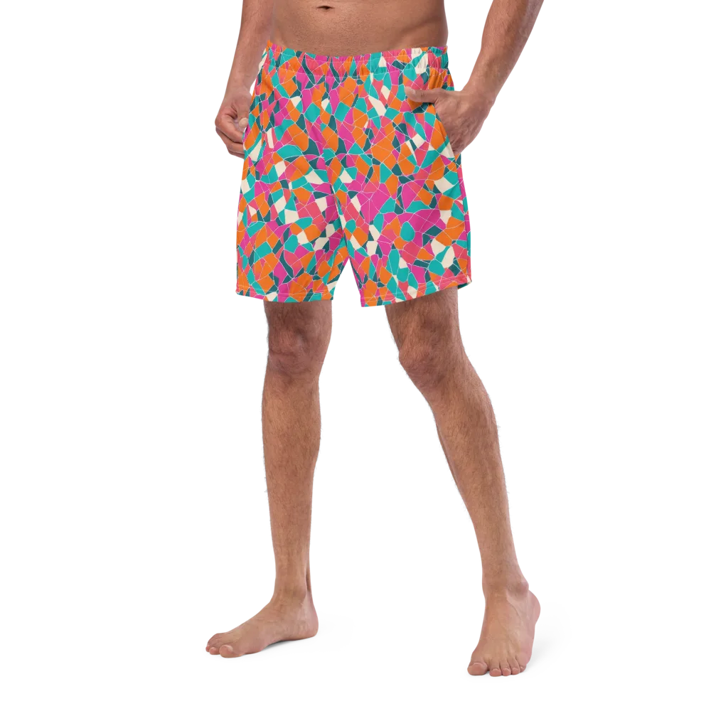 Prism Shatter on Swim Trunks — Left Front