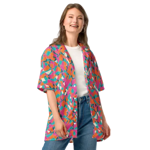 Prism Shatter on a Button Shirt