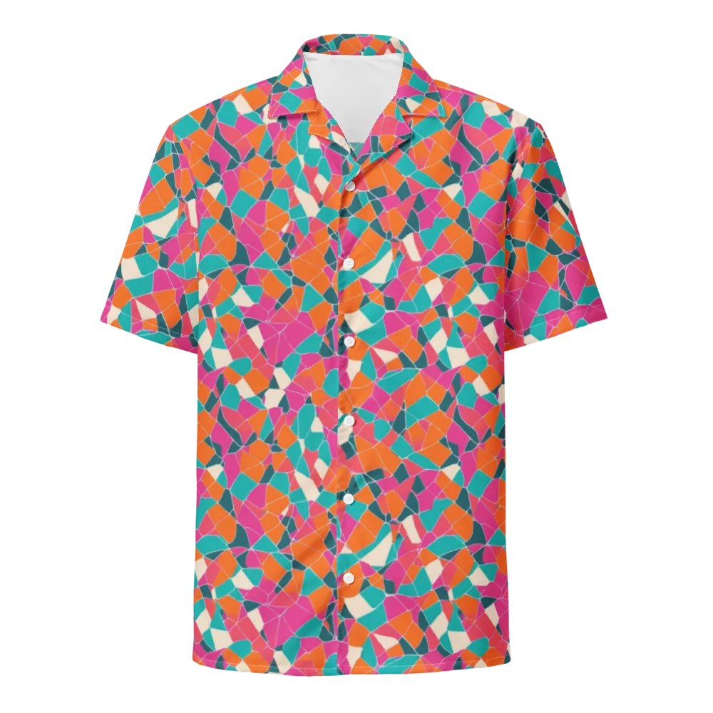 Prism Shatter on Button Shirt — Front