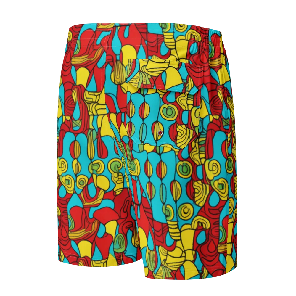 Chromatic Curio on Men's Board Shorts — Back