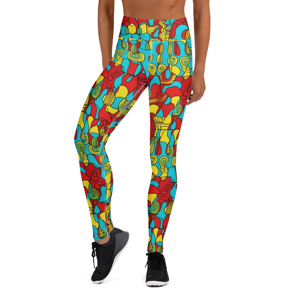 Chromatic Curio on Yoga Leggings — Front