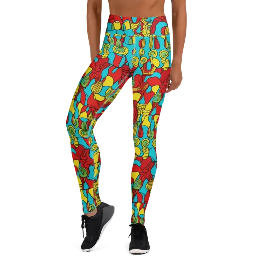 Chromatic Curio on a Yoga Leggings