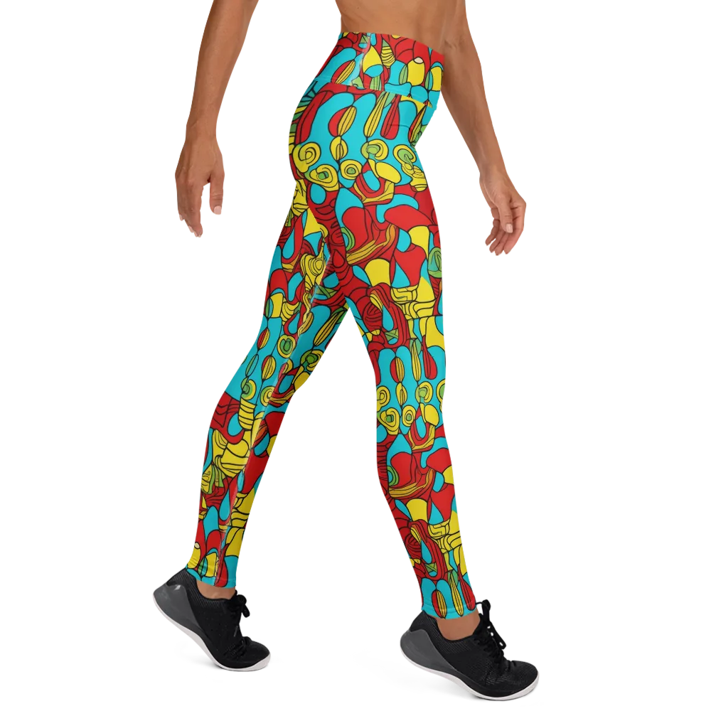 Chromatic Curio on Yoga Leggings — Right