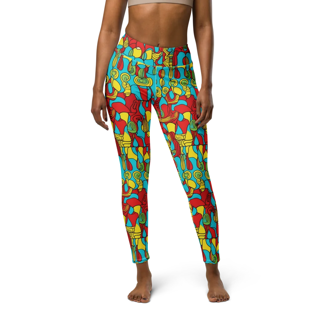 Chromatic Curio on Yoga Leggings — Front