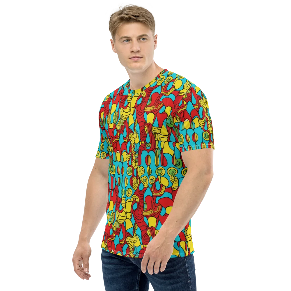 Chromatic Curio on Men's Crew Neck T-Shirt — Left