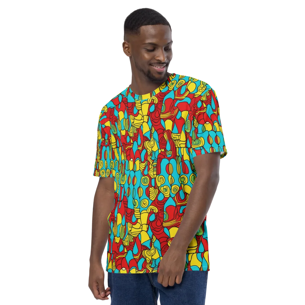 Chromatic Curio on Men's Crew Neck T-Shirt — Left
