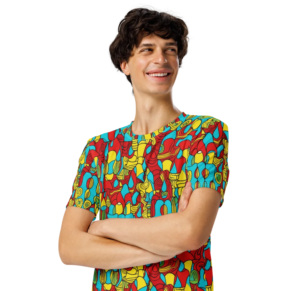 Chromatic Curio on Men's Crew Neck T-Shirt — Left Front
