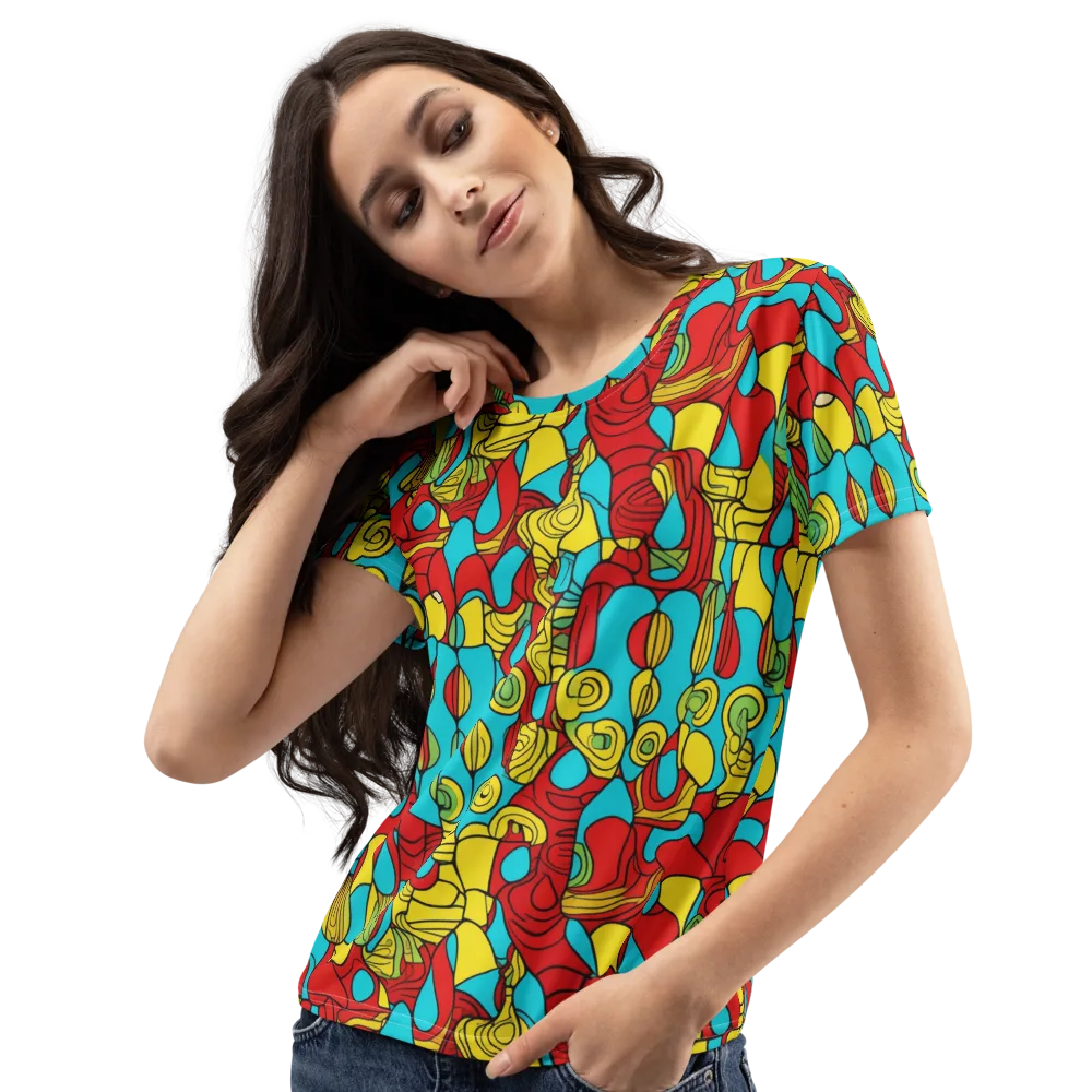 Chromatic Curio on Women's Crew Neck T-Shirt — Left Front