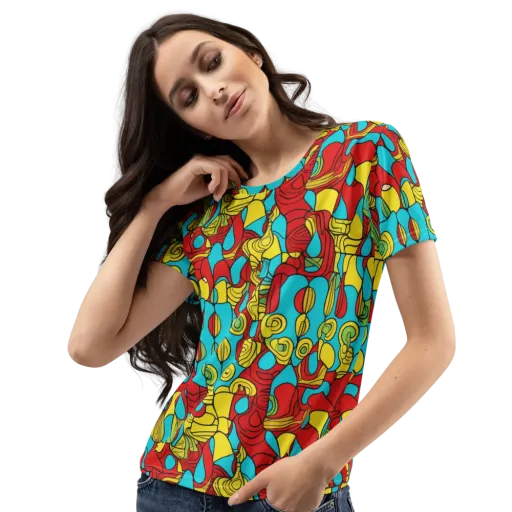 Chromatic Curio on a Women's Crew Neck T-Shirt