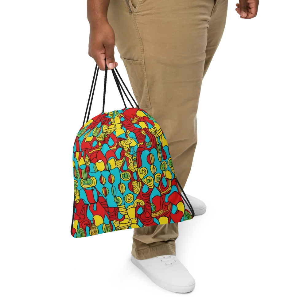 Chromatic Curio on Drawstring Bag — Front