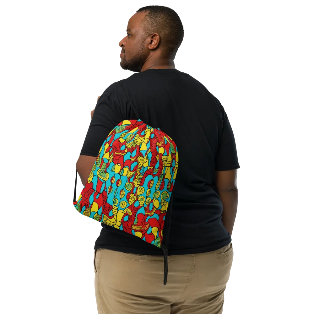Chromatic Curio on Drawstring Bag — Front