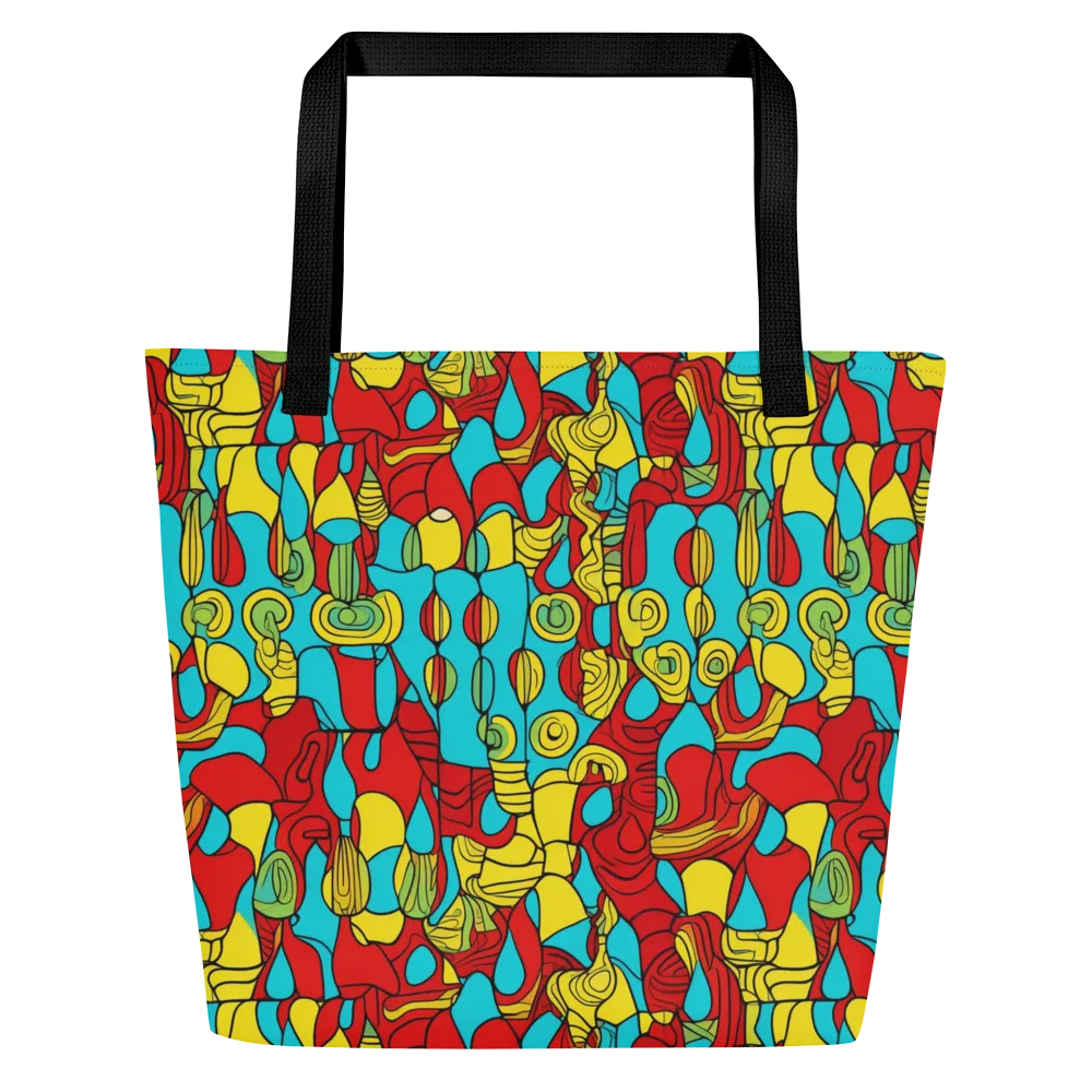 Chromatic Curio on Large Tote Bag W/ Pocket — Front