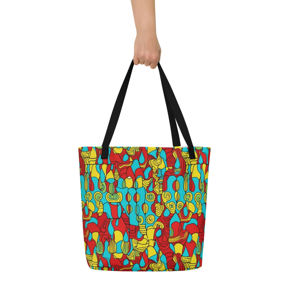 Chromatic Curio on Large Tote Bag W/ Pocket — Front