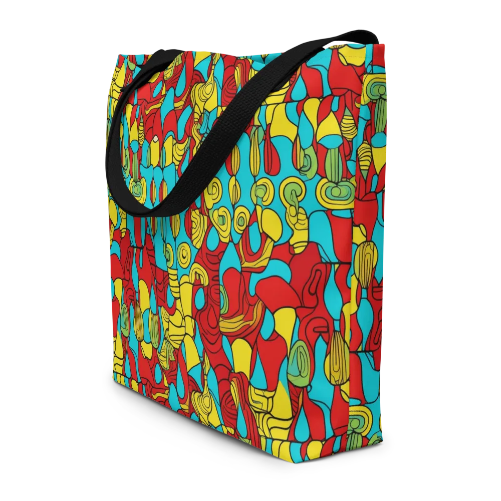 Chromatic Curio on Large Tote Bag W/ Pocket — Front