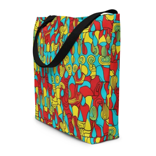 Chromatic Curio on a Large Tote Bag W/ Pocket