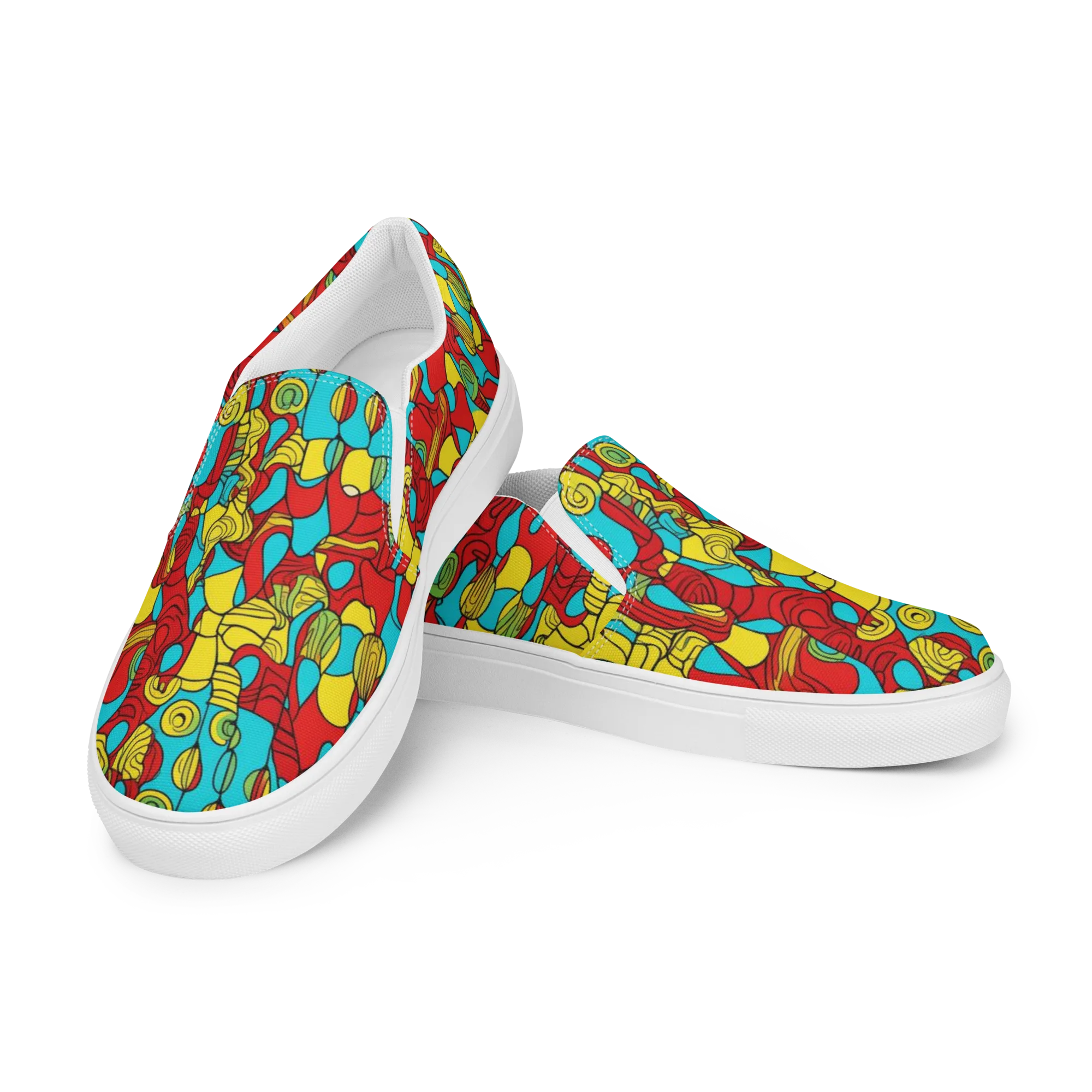 Chromatic Curio on Women's Slip-On Canvas Shoes — Left Front