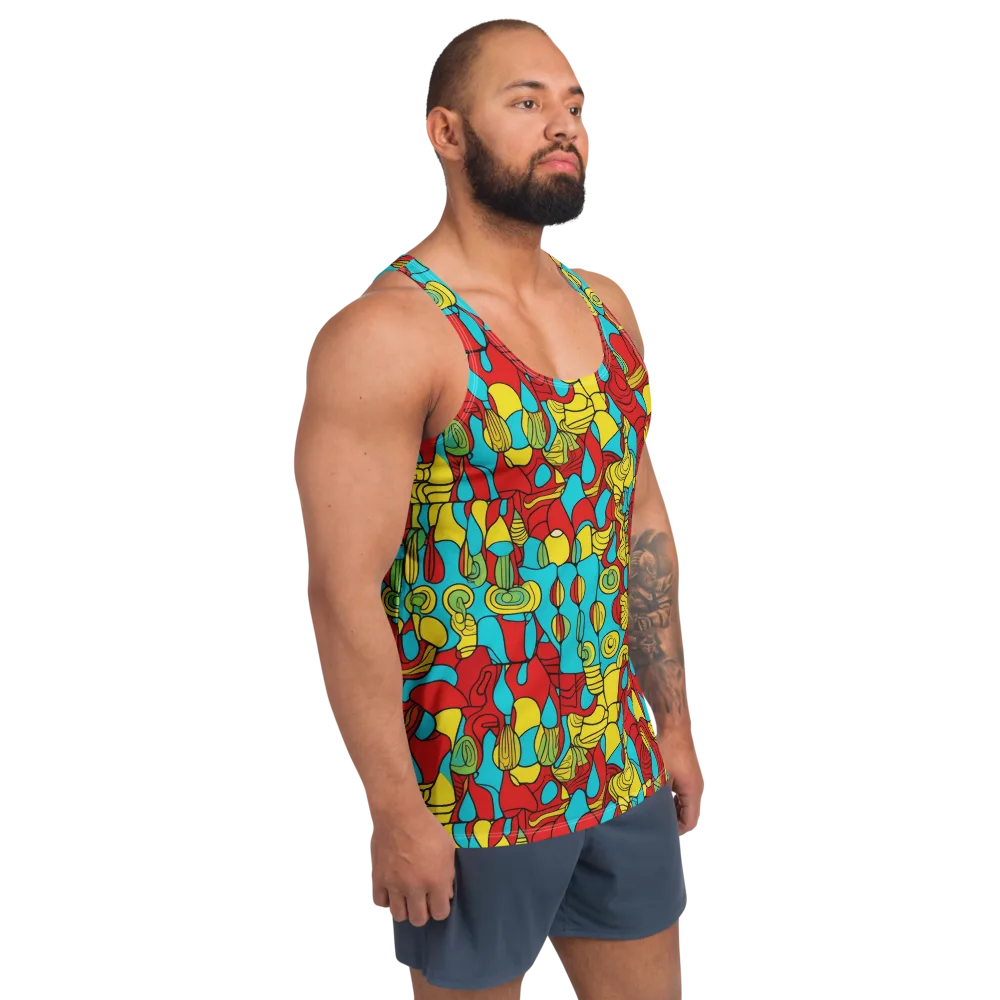 Chromatic Curio on Men's Tank Top — Right Front
