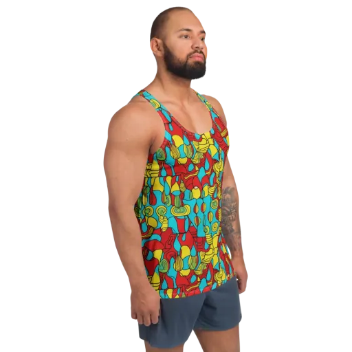 Chromatic Curio on a Men's Tank Top
