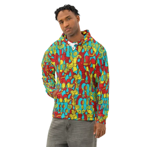 Chromatic Curio on a Cotton Hoodie