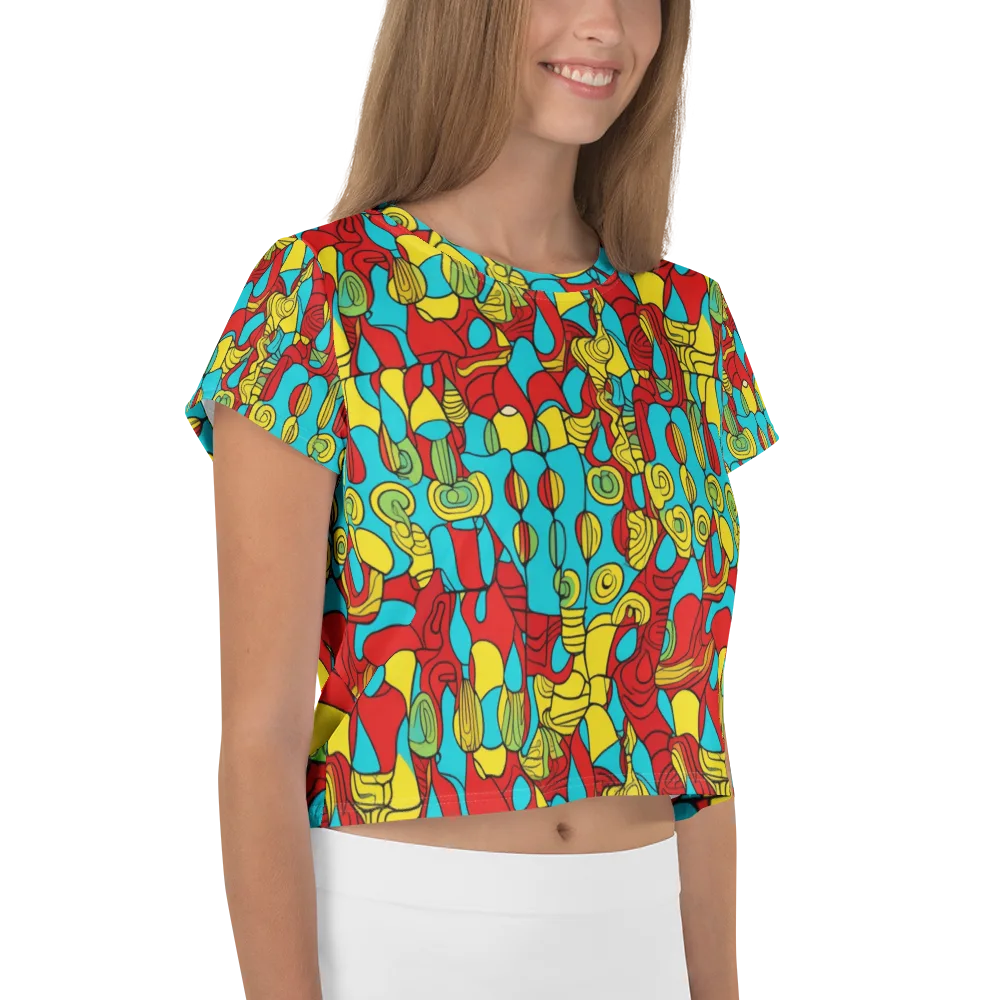 Chromatic Curio on Crop Tee — Right