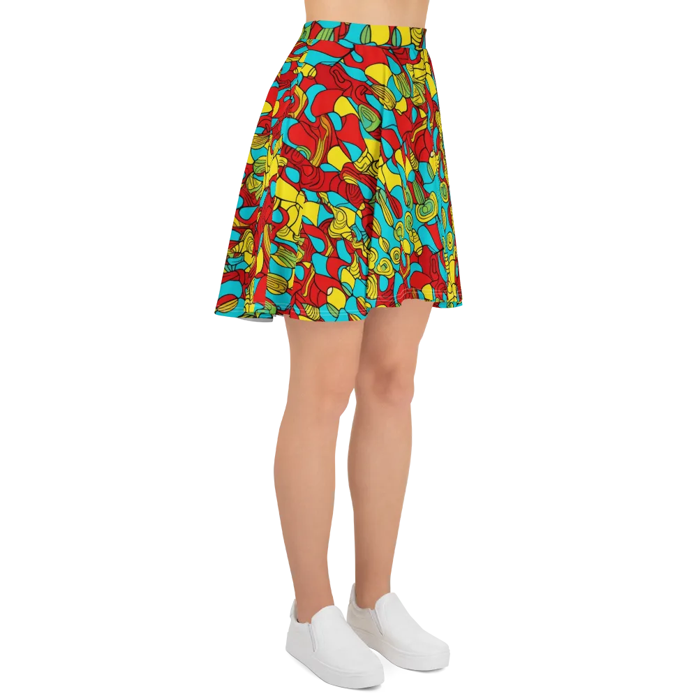 Chromatic Curio on Skater Skirt — Right