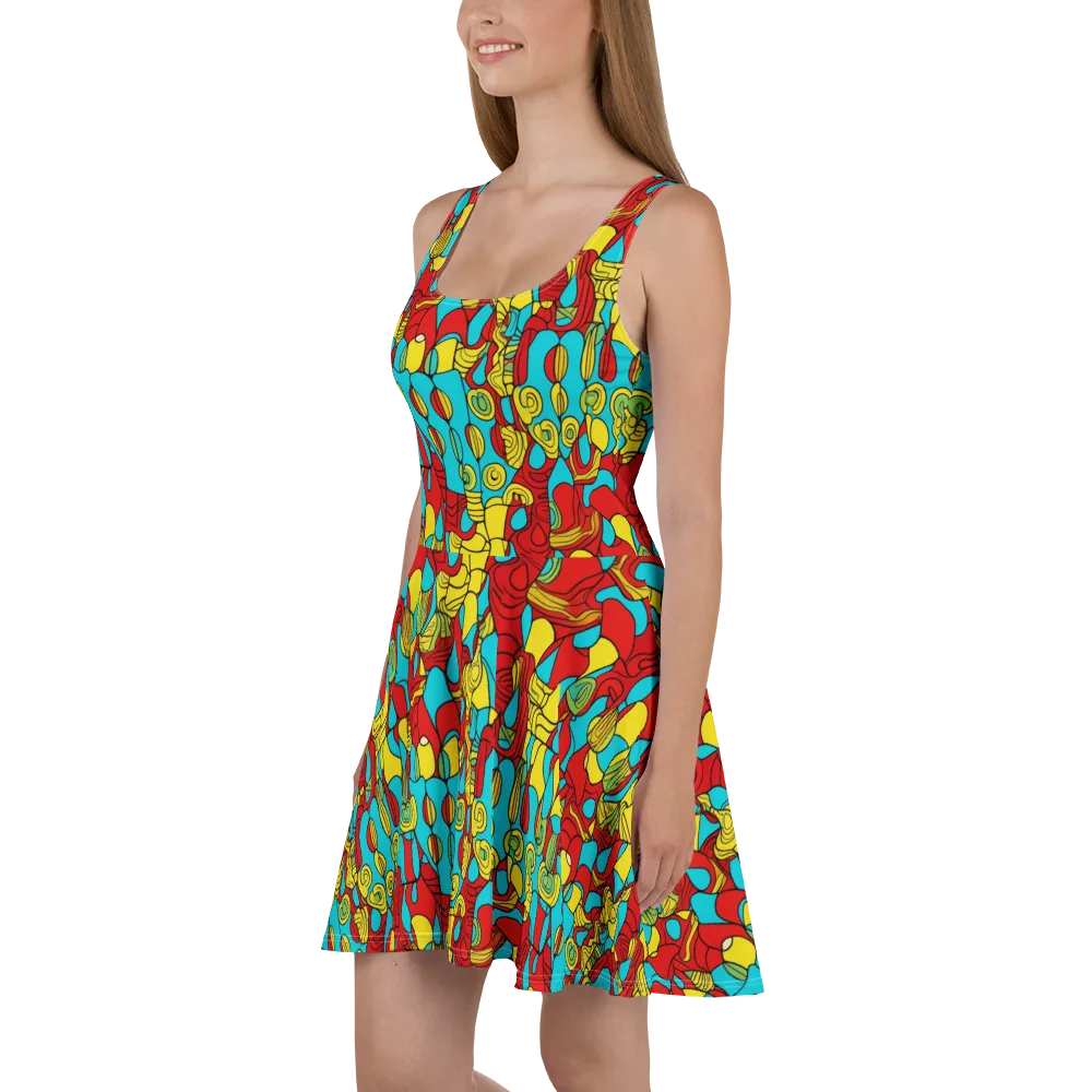 Chromatic Curio on Skater Dress — Left