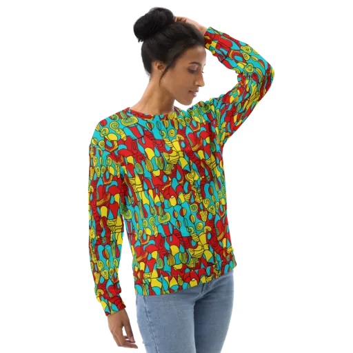 Chromatic Curio on a Sweatshirt
