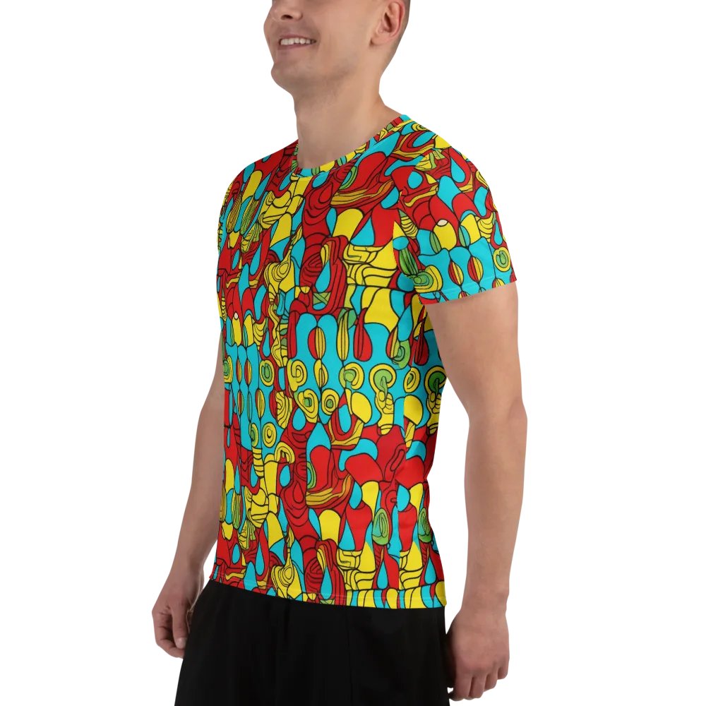 Chromatic Curio on Men's Athletic T-Shirt — Left