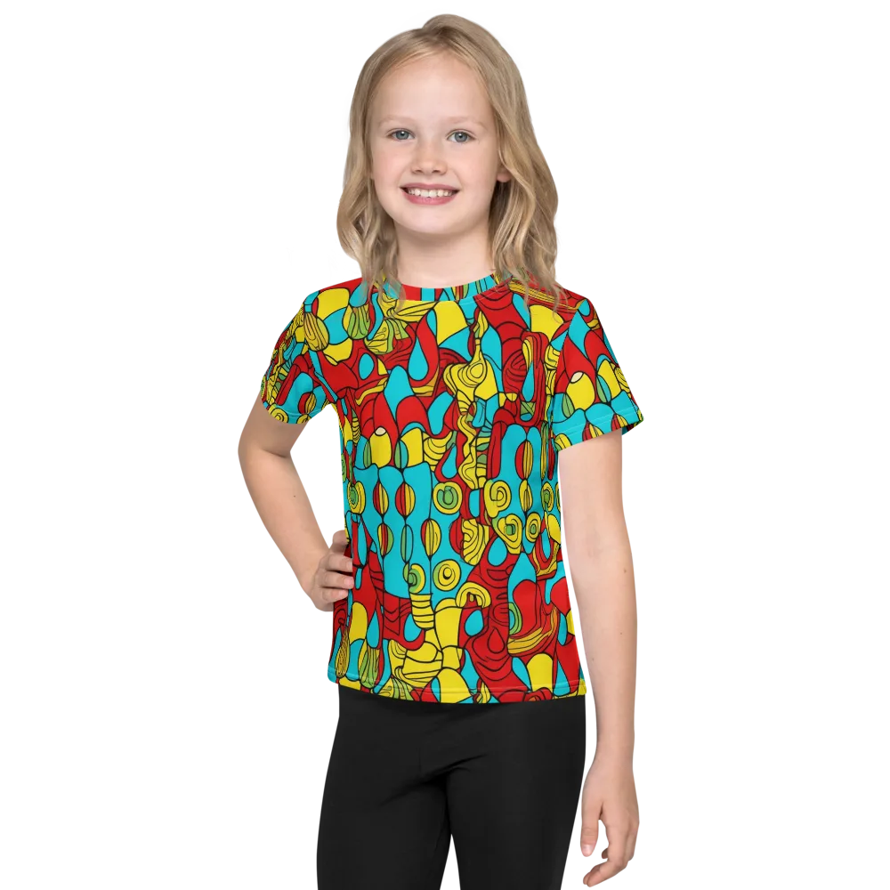 Chromatic Curio on Kids Crew Neck T-Shirt — Front