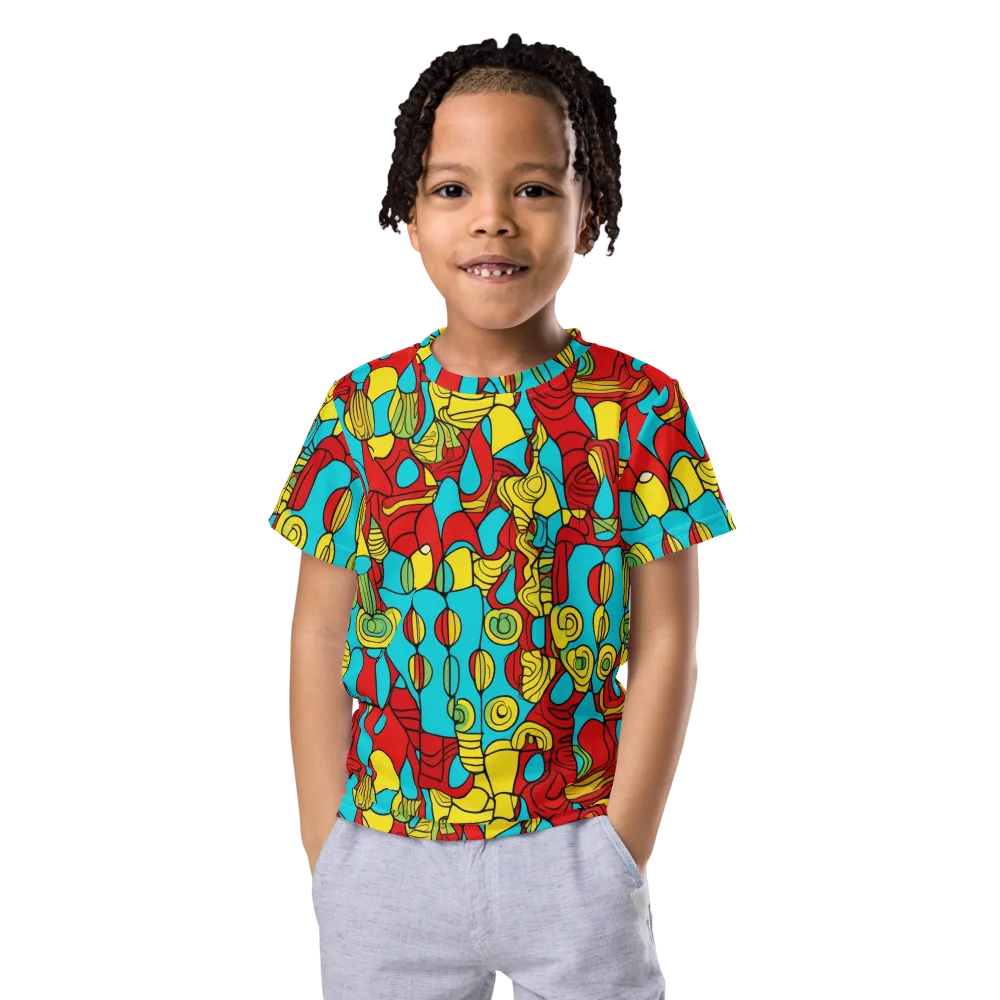 Chromatic Curio on Kids Crew Neck T-Shirt — Front