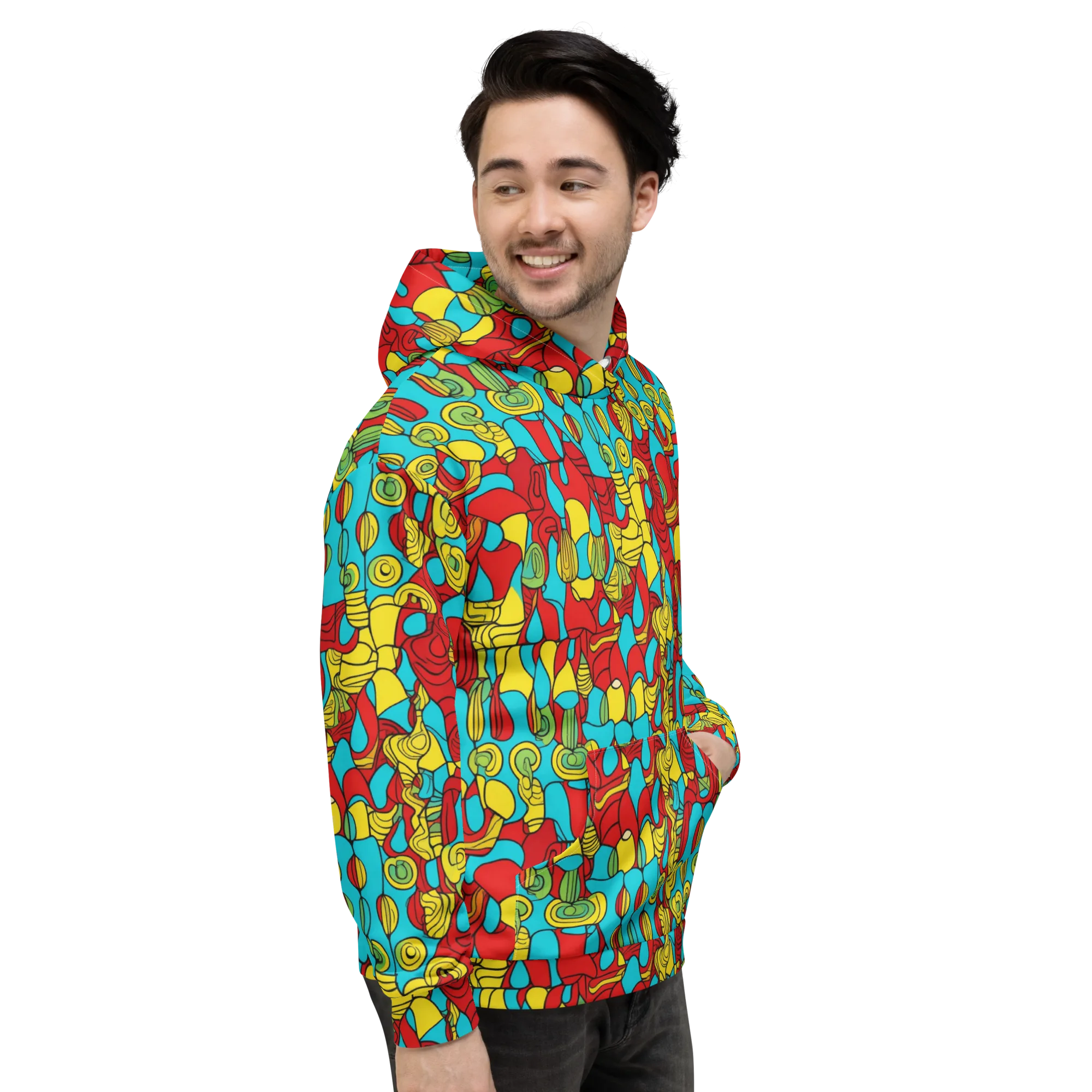 Chromatic Curio on Hoodie — Right