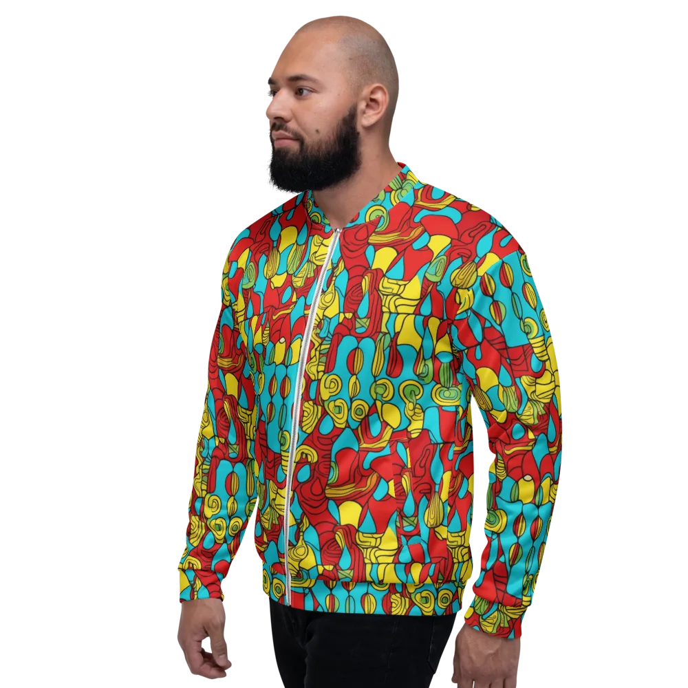 Chromatic Curio on Bomber Jacket — Left
