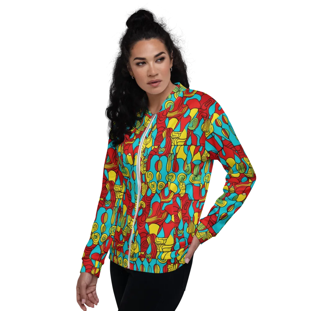 Chromatic Curio on Bomber Jacket — Left