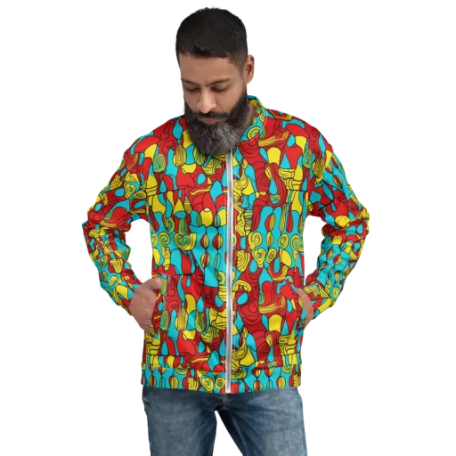 Chromatic Curio on a Bomber Jacket